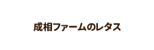 成相ファームのレタス